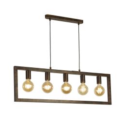 24102-5RU Oblong 5Lt Lampa wisząca - Rustic brązowy Searchlight