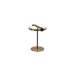EU62331GO Aerial Black Metal And Gold Table Lamp Searchlight
