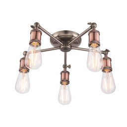 76336 Plafon Hal 5  semi flush Endon - MEGA rabaty w koszyku %