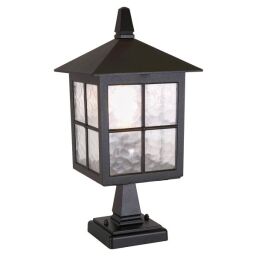 BL25-BLACK Winchester 1 Lekka latarnia na cokole Elstead - Mega RABATY w koszyku %