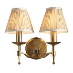 63654 Stanford antique brass 2lt Kinkiet Interiors1900 - MEGA rabaty w koszyku %