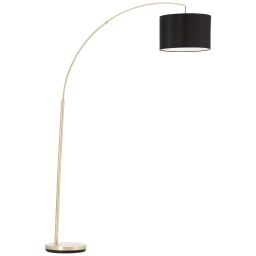13258/78 Lampa łukowa Clarie 18m mosiądz szczotkowany / czarny