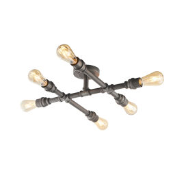 78763 Plafon Pipe 6  semi flush Endon - MEGA rabaty w koszyku %