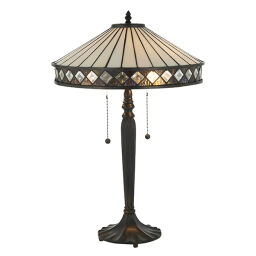 70935 Tiffany Fargo 2lt lampa stołowa Interiors1900 - rabaty 25% w koszyku