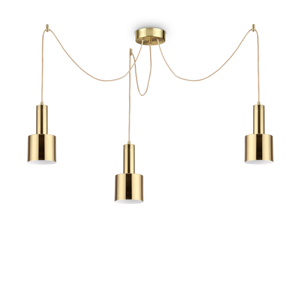 231600 Lampa wisząca holly sp3 satin brass Ideal Lux - Mega RABATY w koszyku %