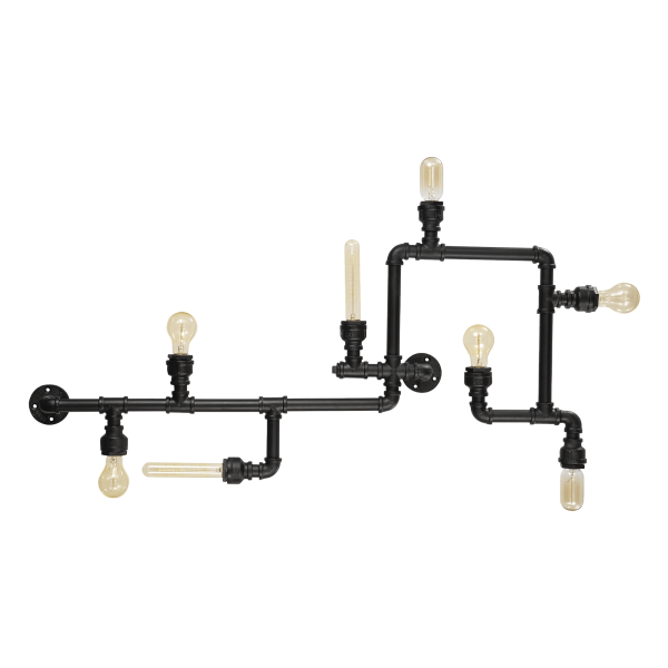 136714 Plafon plumber pl8 black Ideal Lux - Mega RABATY w koszyku %