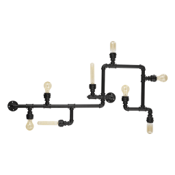 136714 Plafon plumber pl8 black Ideal Lux - Mega RABATY w koszyku %