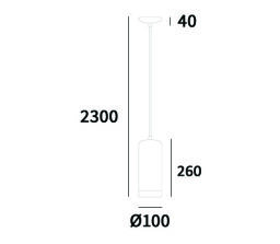Lampa wisząca TRONDHEIM P01093WH Cosmolight