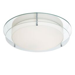 8803-36CC Limerick LED łazienkowy Flush-Chrome, Mirror, szkło opal, IP44 Searchlight