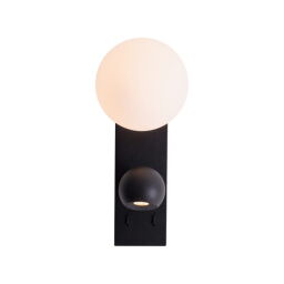 W0351 Kinkiet Atom Czarny Maxlight 
