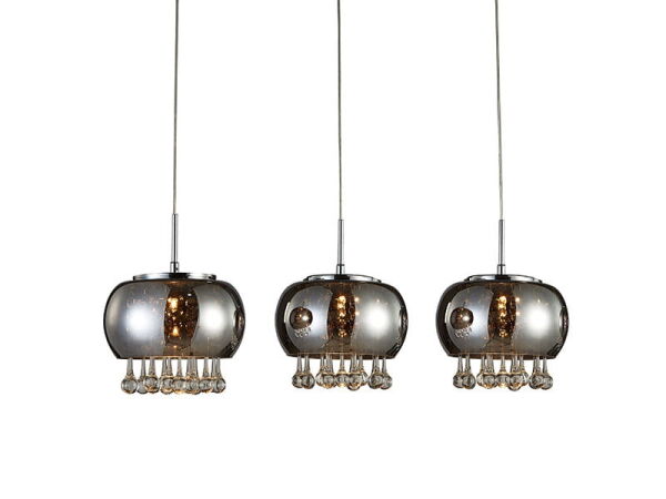 Lampa wisząca BURN 3 LINE chrom - kryształ AZ2454 Azzardo