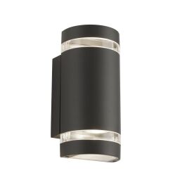2002-2GY-LED Sheffield LED zewnętrzny 2LT Light -Grey & Clear Diffuser, IP44 Searchlight