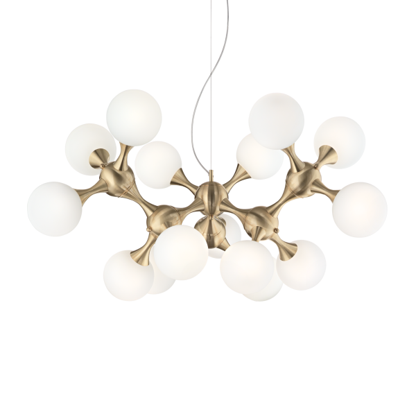 241012 Lampa wisząca nodi sp15 satin brass Ideal Lux - Mega RABATY w koszyku %