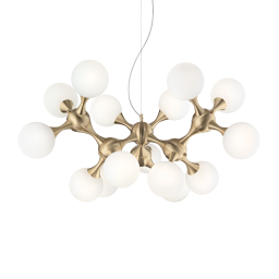 241012 Lampa wisząca nodi sp15 satin brass Ideal Lux - Mega RABATY w koszyku %