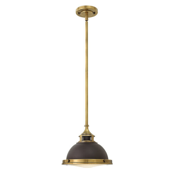 HK-AMELIA-P-S-RB Mała lampa wisząca Amelia – 1 źródło światła – Brązowa Elstead  - Mega RABATY w koszyku %