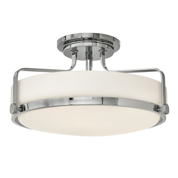 HK-HARPER-SFM-CM Harper 3 Light Medium Semi Flush – Chrom Elstead - Mega RABATY w koszyku %