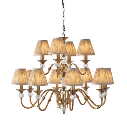 63585 Polina antique brass 12lt lampa wisząca Interiors1900 - MEGA rabaty w koszyku %