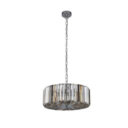 82101-5CC Chapeau 5Lt Lampa wisząca/Semi-Flush-Amber, Smoke & Clear kryształ Searchlight