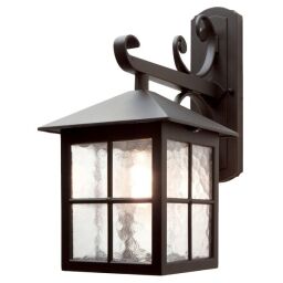 BL19-BLACK Winchester 1 Light Wall Down Lantern Elstead - Mega RABATY w koszyku %