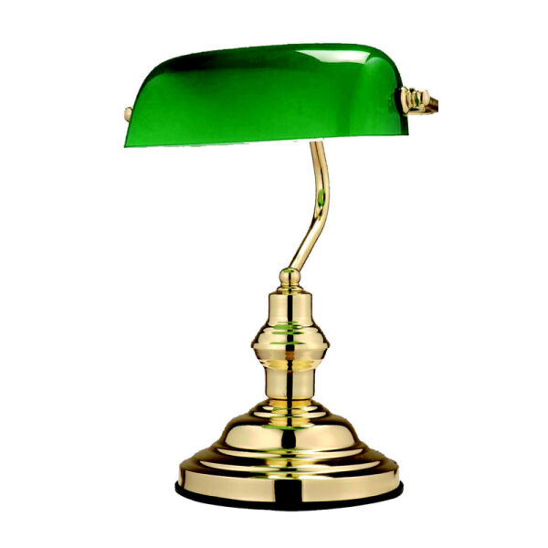 2491 LAMPA BANKIERSKA ZIELONA GLOBO od ręki