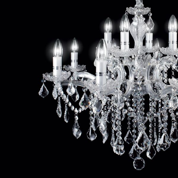 035604 Lampa wisząca florian sp12 chrome Ideal Lux - Mega RABATY w koszyku %