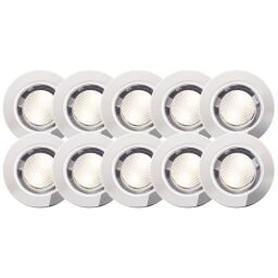 G03093/75 Zestaw do wbudowania Cosa 30 LED 10 sztuk stal nierdzewna / ciepła biel