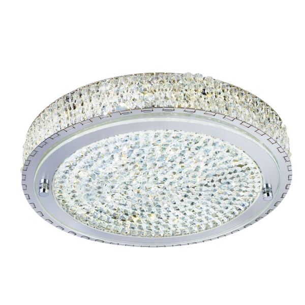 2714CC Florida LED Flush - 40cm -Chrome with Clear kryształ Deco Searchlight