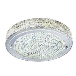 2714CC Florida LED Flush - 40cm -Chrome with Clear kryształ Deco Searchlight