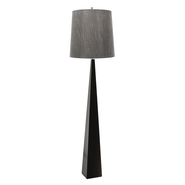 ASCENT-FL-BLK Ascent 1 jasna lampa podłogowa – czarna Elstead - Mega RABATY w koszyku %
