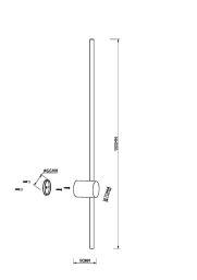 MOD237WL-L11BS3K Lampa ścienna (kinkiet) Light stick Maytoni - Mega RABATY % w koszyku