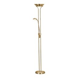 EU5430SB Mother & Child LED Dimmable Floor Lamp - Satin Brass Searchlight