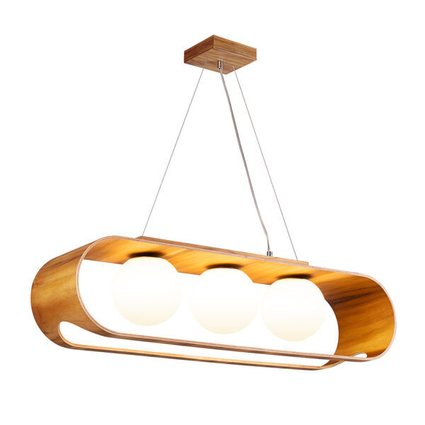 QN-SFERA-3P-TEAK Lampa wisząca Sfera – 3 źródła światła Elstead  - Mega RABATY w koszyku %