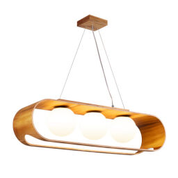 QN-SFERA-3P-TEAK Lampa wisząca Sfera – 3 źródła światła Elstead  - Mega RABATY w koszyku %