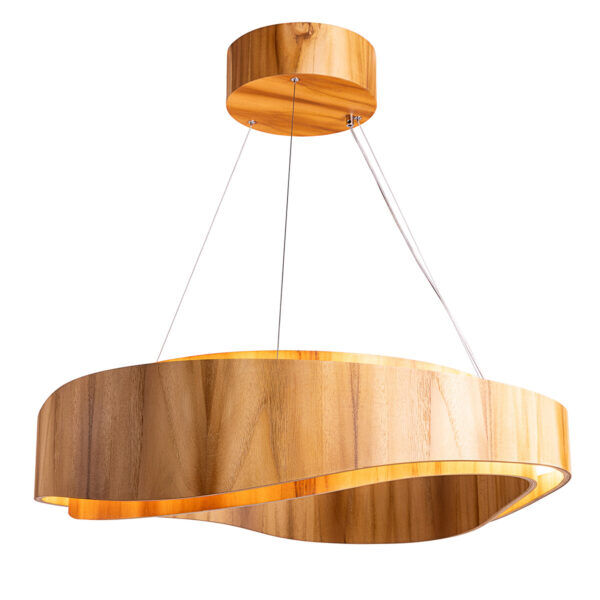QN-HORIZON-RING-LED-80-TEAK Duża lampa wisząca LED Horizon Elstead  - Mega RABATY w koszyku %