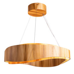 QN-HORIZON-RING-LED-80-TEAK Duża lampa wisząca LED Horizon Elstead  - Mega RABATY w koszyku %