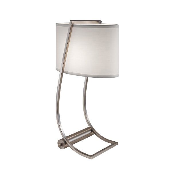 FE-LEX-TL-BS Lampa stołowa Lex 1 – stal szczotkowana Elstead - Mega RABATY w koszyku %