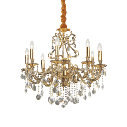 060514 Lampa wisząca gioconda sp8 gold Ideal Lux - Mega RABATY w koszyku %