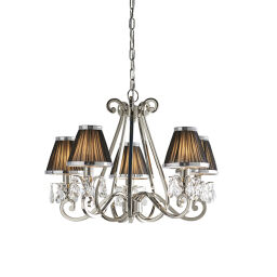 63506 Oksana nickel 5lt lampa wisząca Interiors1900 - MEGA rabaty w koszyku %