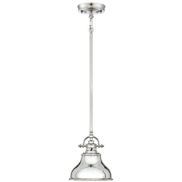 QZ-EMERY-P-S-IS Mini lampa wisząca Emery 1 Light – Imperial Silver Elstead - Mega RABATY w koszyku %