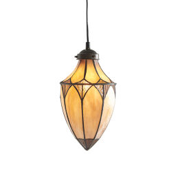 63975 Tiffany Brooklyn 1lt lampa wisząca Interiors1900 - rabaty 25% w koszyku