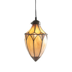 63975 Tiffany Brooklyn 1lt lampa wisząca Interiors1900 - MEGA rabaty w koszyku %