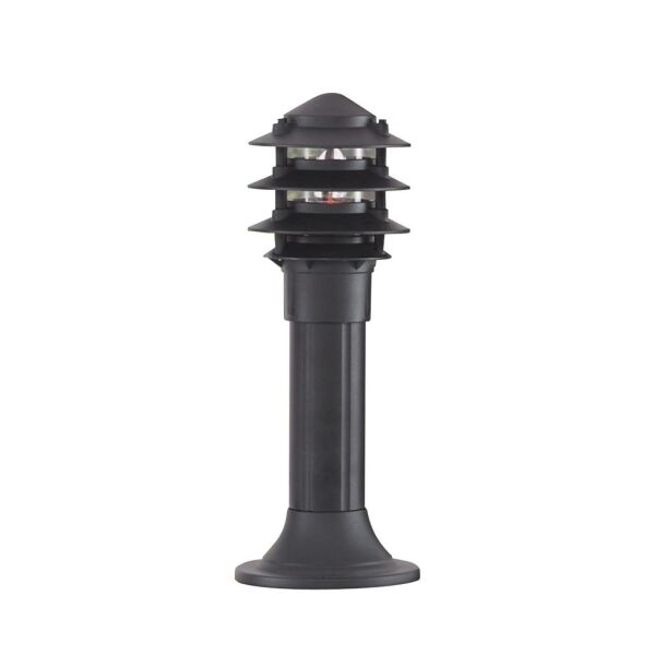 1075-450 Bollards 450mm Słupek ogrodowy - czarny Aluminium & szkło, IP44 Searchlight