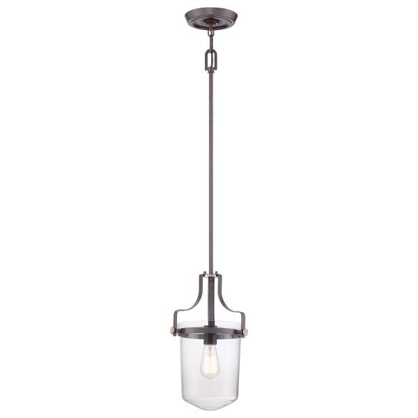 QZ-PENN-STATION-S-WT Penn Station 1L Mini lampa wisząca Elstead - Mega RABATY w koszyku %