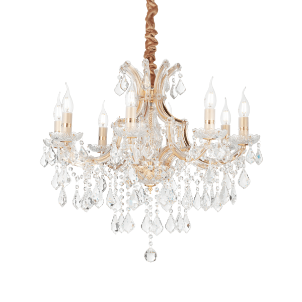 167398 Lampa wisząca napoleon sp8 gold Ideal Lux - Mega RABATY w koszyku %