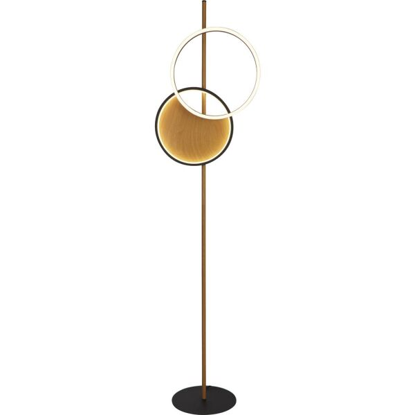 EU36302-1BK Curio Wooden Floor Lamp - Black Searchlight