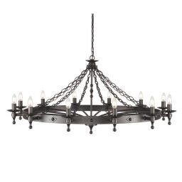 WR12-GRAPHITE Żyrandol świetlny Warwick 12 Elstead - Mega RABATY w koszyku %