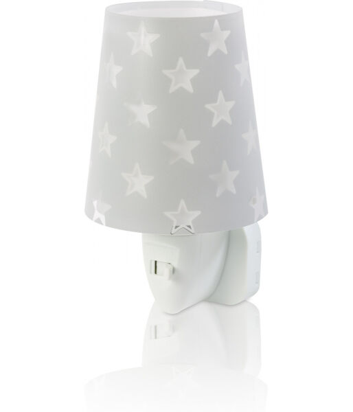 81215E Dziecięca nocna lampka Stars szara Dalber - rabaty 8% w koszyku