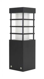 RADO II 3 BL Lampa stojąca słupek czarny SU-MA - Mega RABATY W KOSZYKU %