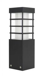 RADO II 3 BL Lampa stojąca słupek czarny SU-MA - Mega RABATY W KOSZYKU %