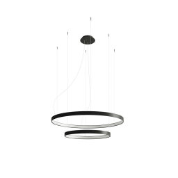 TH.212 Żyrandol RIO 2 55/78 czarny LED 4000K Thoro Lighting - Mega RABATY W KOSZYKU %